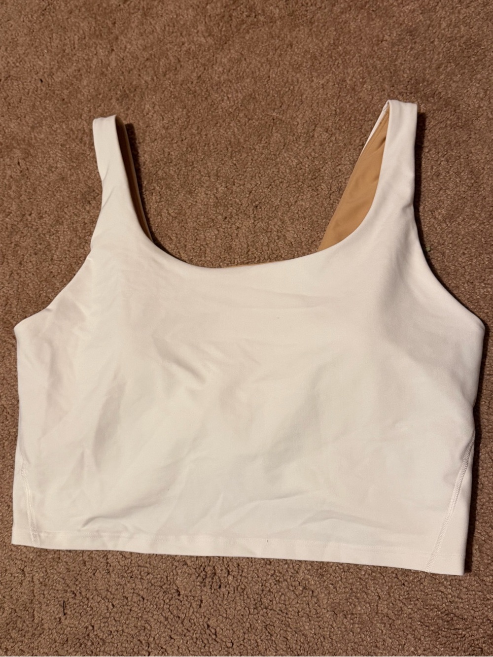 Old Navy White Longline Sports Bra
